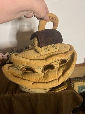 😄FAO Noah’s arc plush toy Bible study animals two by two giraffe